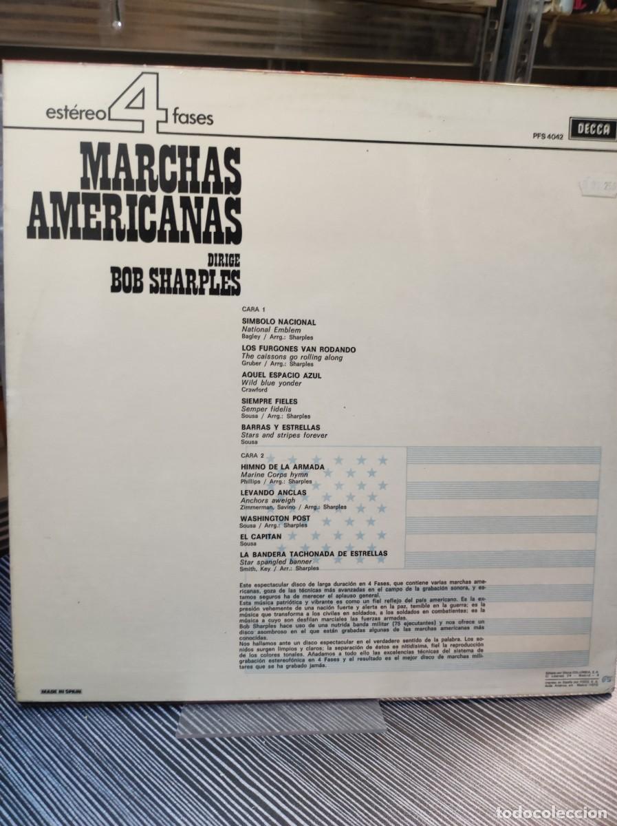 Discos de vinilo: Bob Sharples &ndash; Marchas Americanas - Foto 2