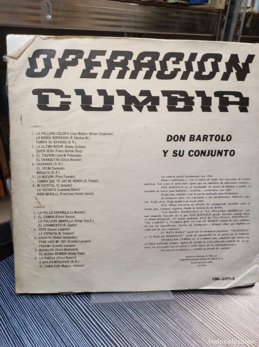 Discos de vinilo: Don Bartolo Y Su Conjunto &ndash; Operacion Cumbia - Foto 2