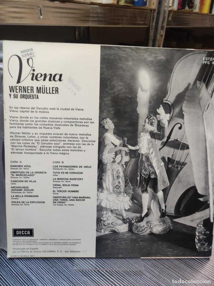 Discos de vinilo: Werner M&uuml;ller Y Su Orquesta &ndash; Viena - Foto 2