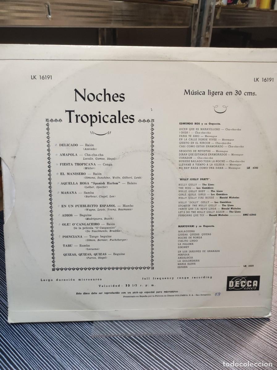 Discos de vinilo: Werner M&uuml;ller Y Su Orquesta &ndash; Noches Tropicales - Foto 2