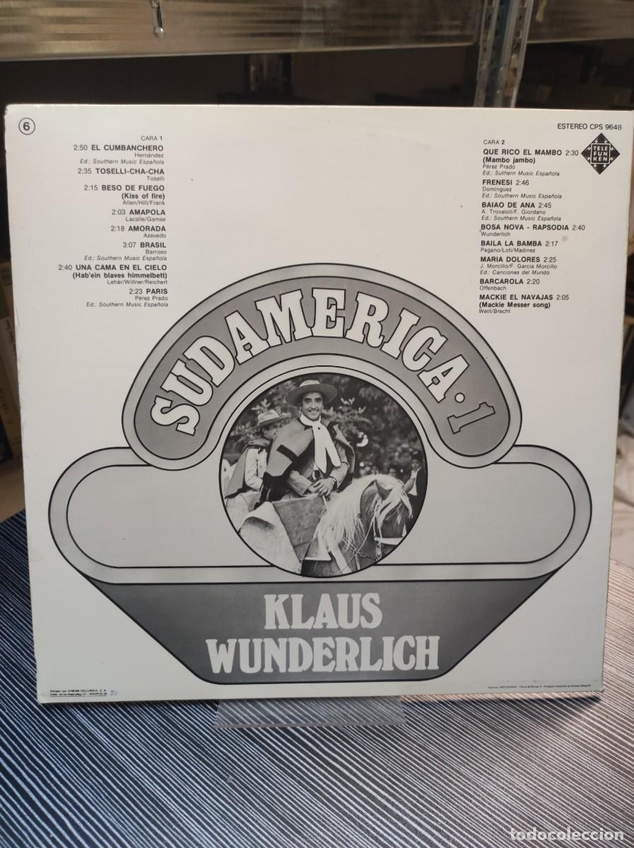 Discos de vinilo: SUDAMERICA 1 KLAUS WUNDERLICH - Foto 2