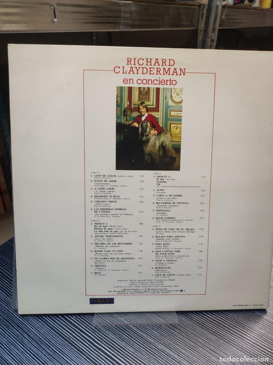Discos de vinilo: Richard Clayderman &ndash; En Concierto - Foto 2