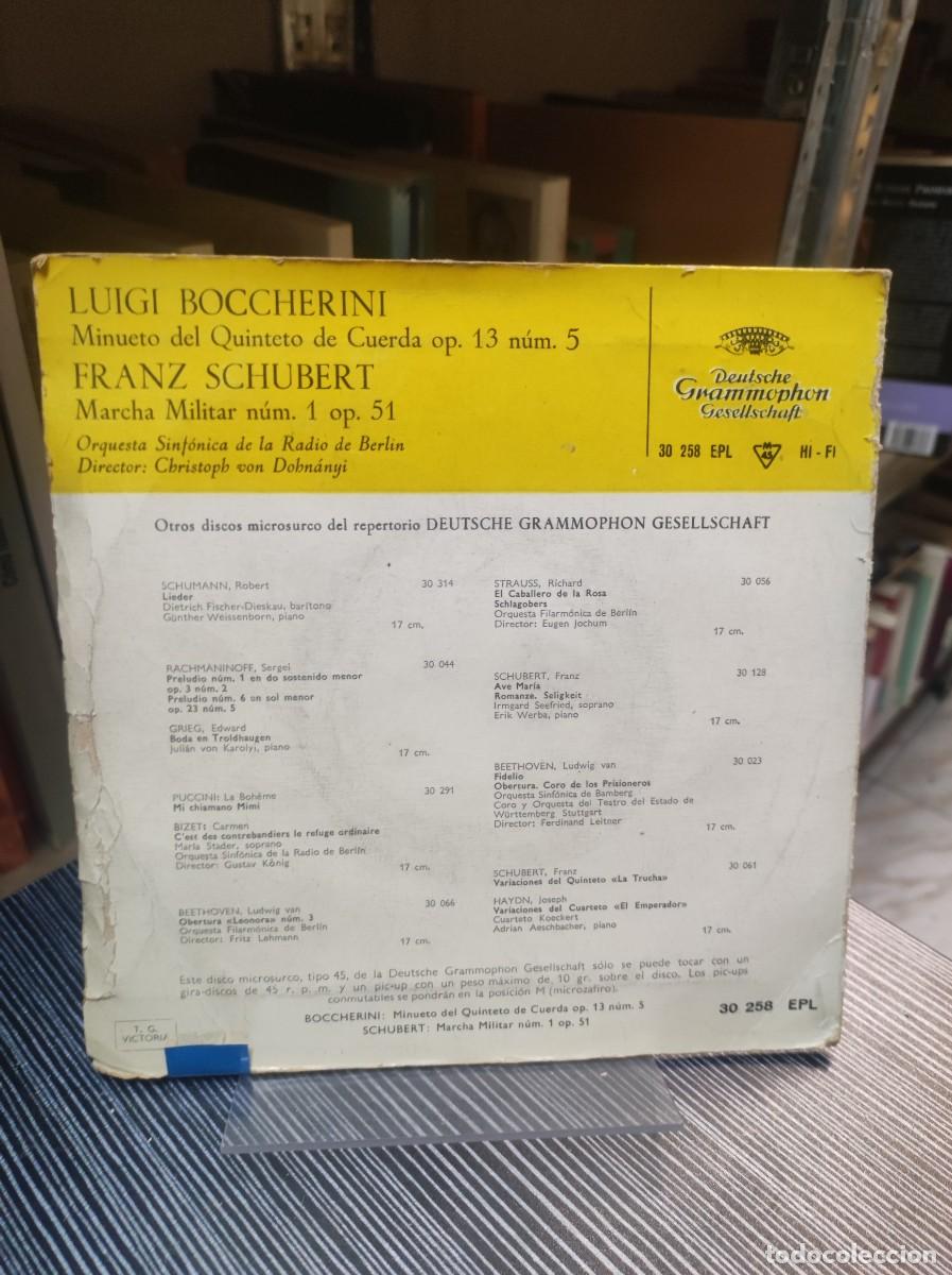 Discos de vinilo: LUIGI BOCCHERINI FRANZ SCHUBERT - Foto 2