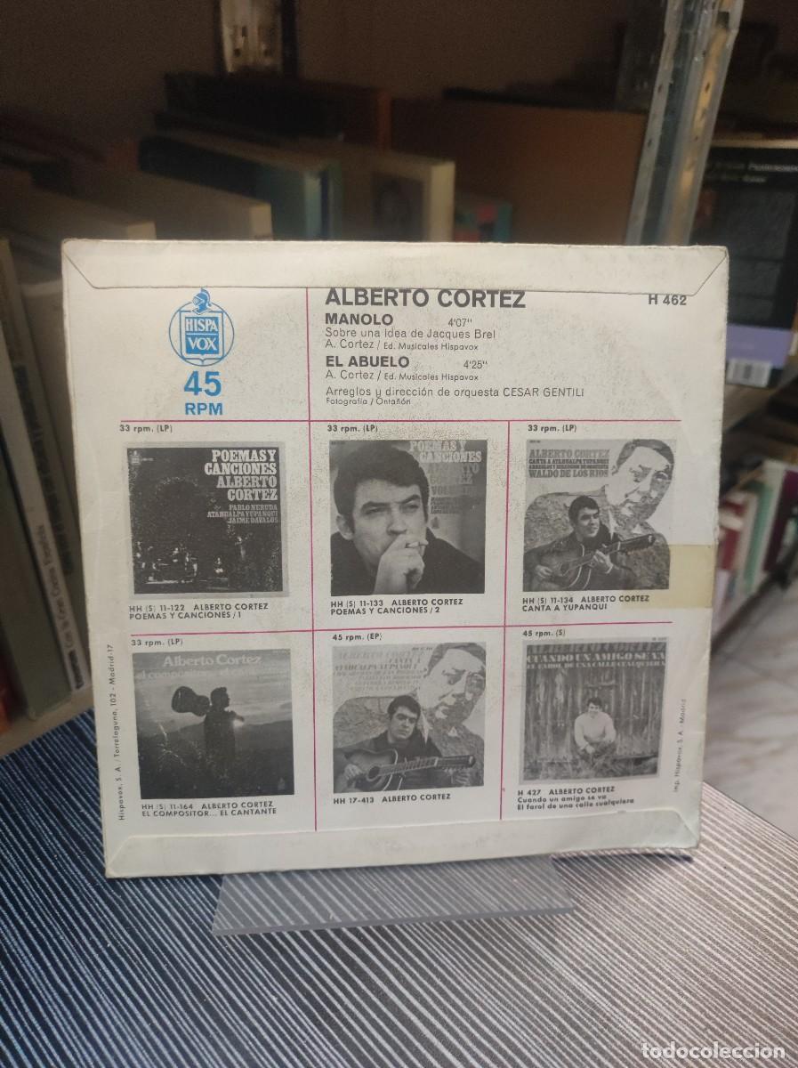 Discos de vinilo: ALBERTO CORTEZ MANOLO EL ABUELO - Foto 2