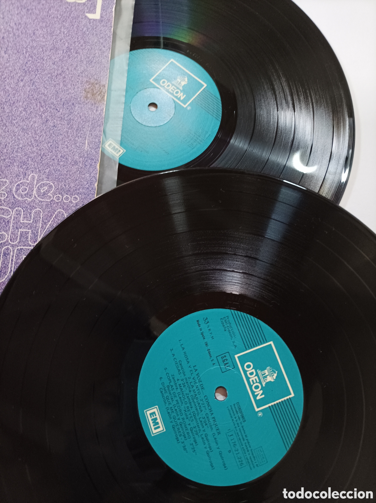 Discos de vinilo: LA VOZ DE... CONCHA PIQUER. ODEON. DISCO VINILO DOBLE. - Foto 3