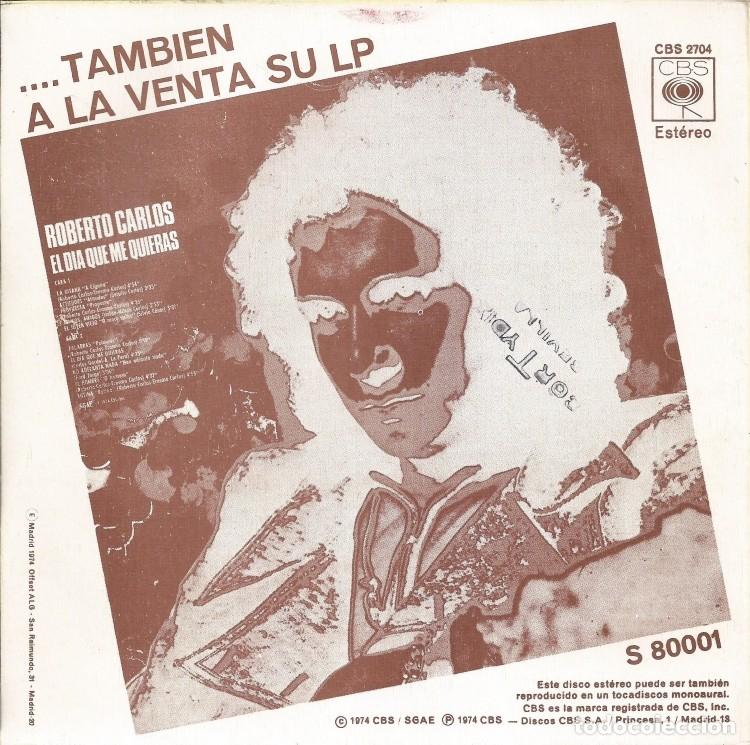 Discos de vinilo: ROBERTO CARLOS &middot;&middot;&middot; Actitudes / La Ventana - (Single) - Foto 2