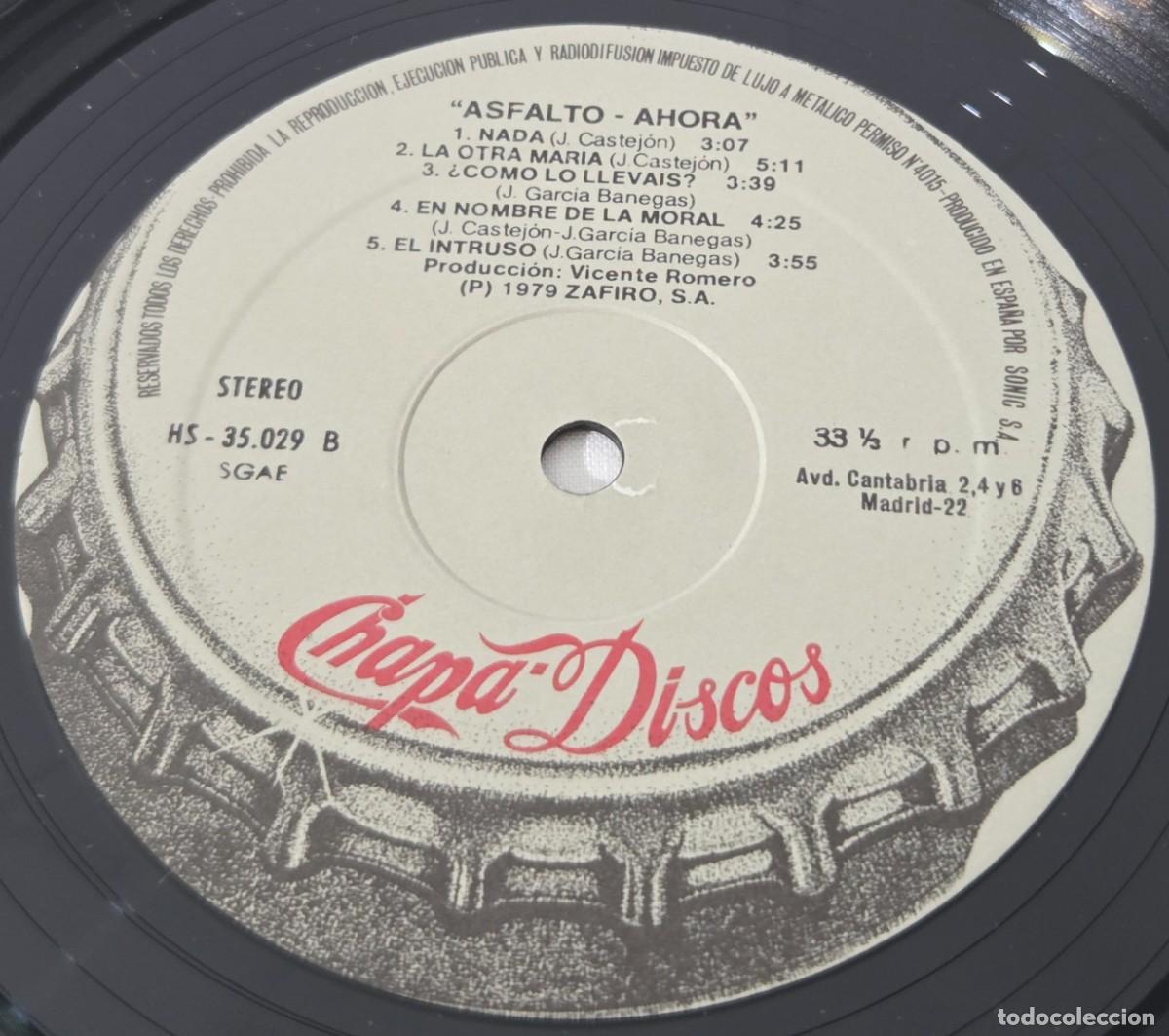 Discos de vinilo: LP Vinilo Asfalto, &iexcl;&iexcl;Ahora!! - Foto 8
