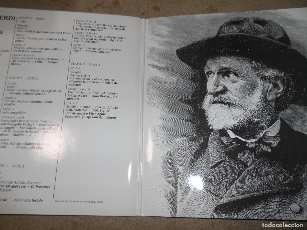 Discos de vinilo: GIUSEPPE VERDI - La Traviata (2 LPS) - Foto 2