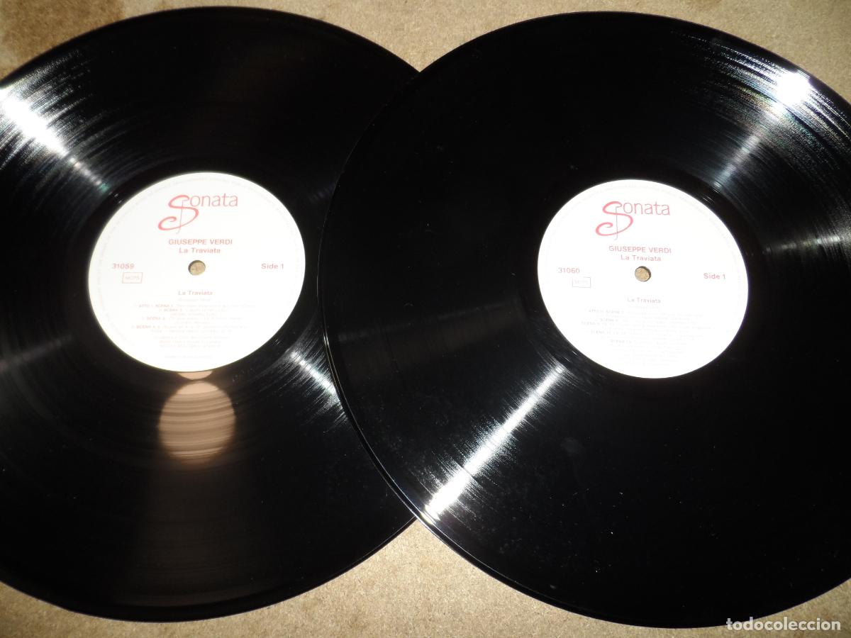 Discos de vinilo: GIUSEPPE VERDI - La Traviata (2 LPS) - Foto 4