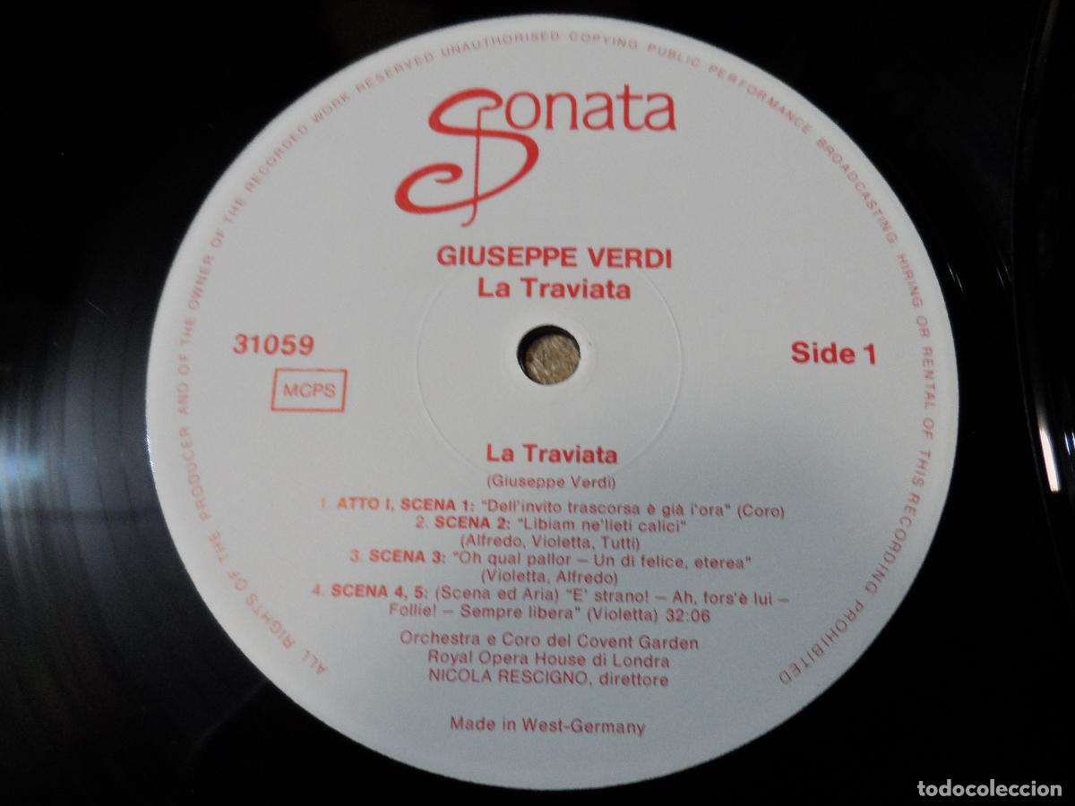 Discos de vinilo: GIUSEPPE VERDI - La Traviata (2 LPS) - Foto 5