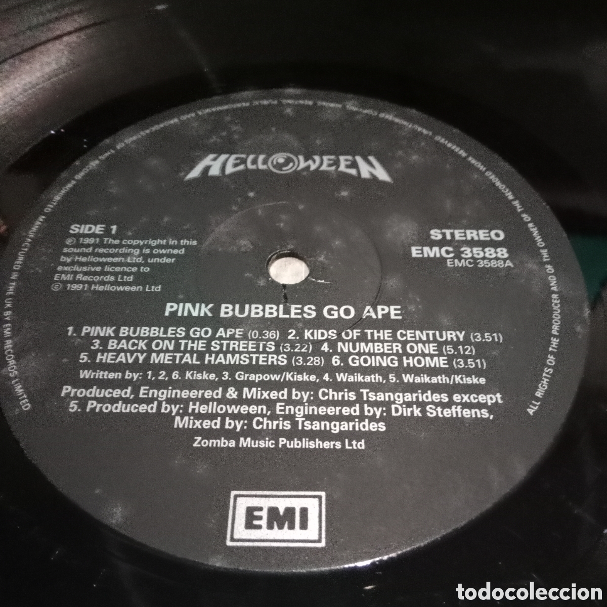 Discos de vinilo: HELLOWEEN - PINK BUBBLES GO APE - LP GATEFOLD - Foto 9