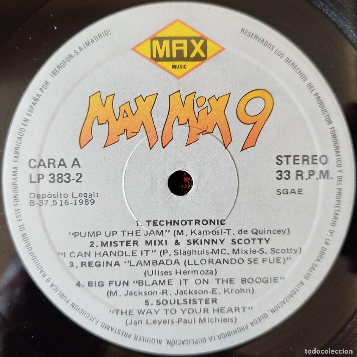 Discos de vinilo: MAX MIX 9 ** DOBLE VINILO LP 1989 - Foto 5
