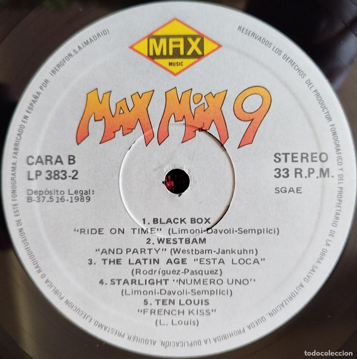 Discos de vinilo: MAX MIX 9 ** DOBLE VINILO LP 1989 - Foto 6