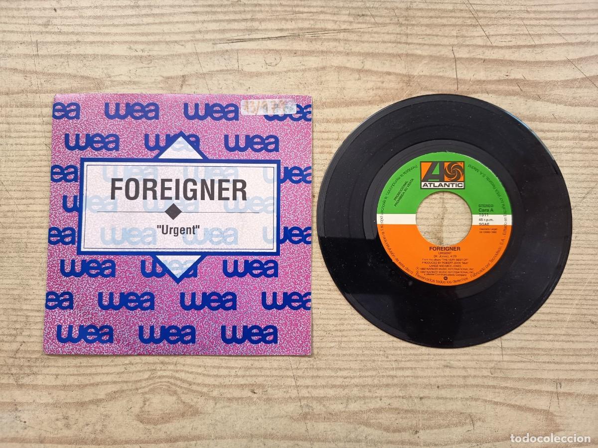 Discos de vinilo: Foreigner - Urgent - Single Promocional - Single - Foto 1