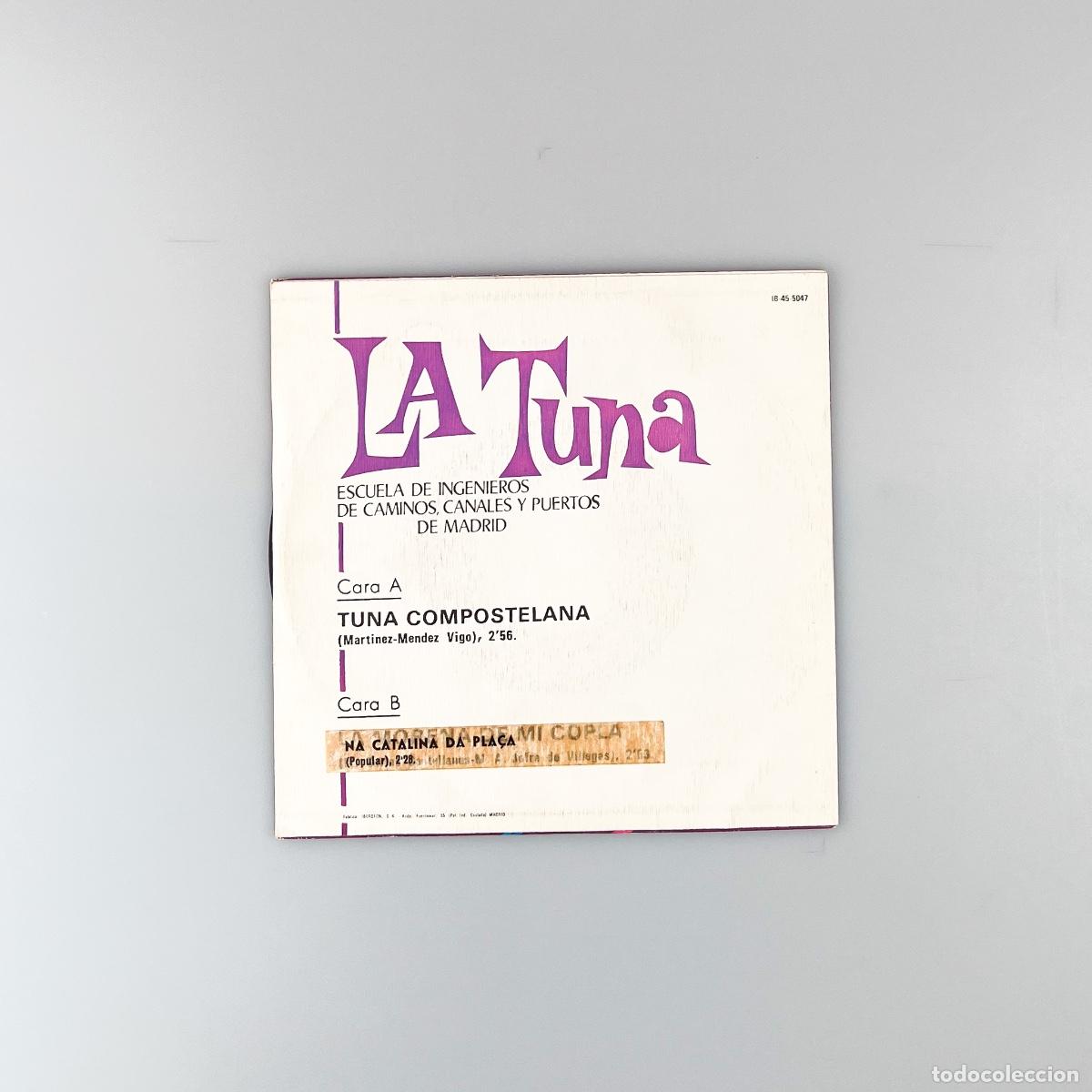 Discos de vinilo: SINGLE. Tuna Compostelana. La Tuna. (VG+/VG+) - Foto 2