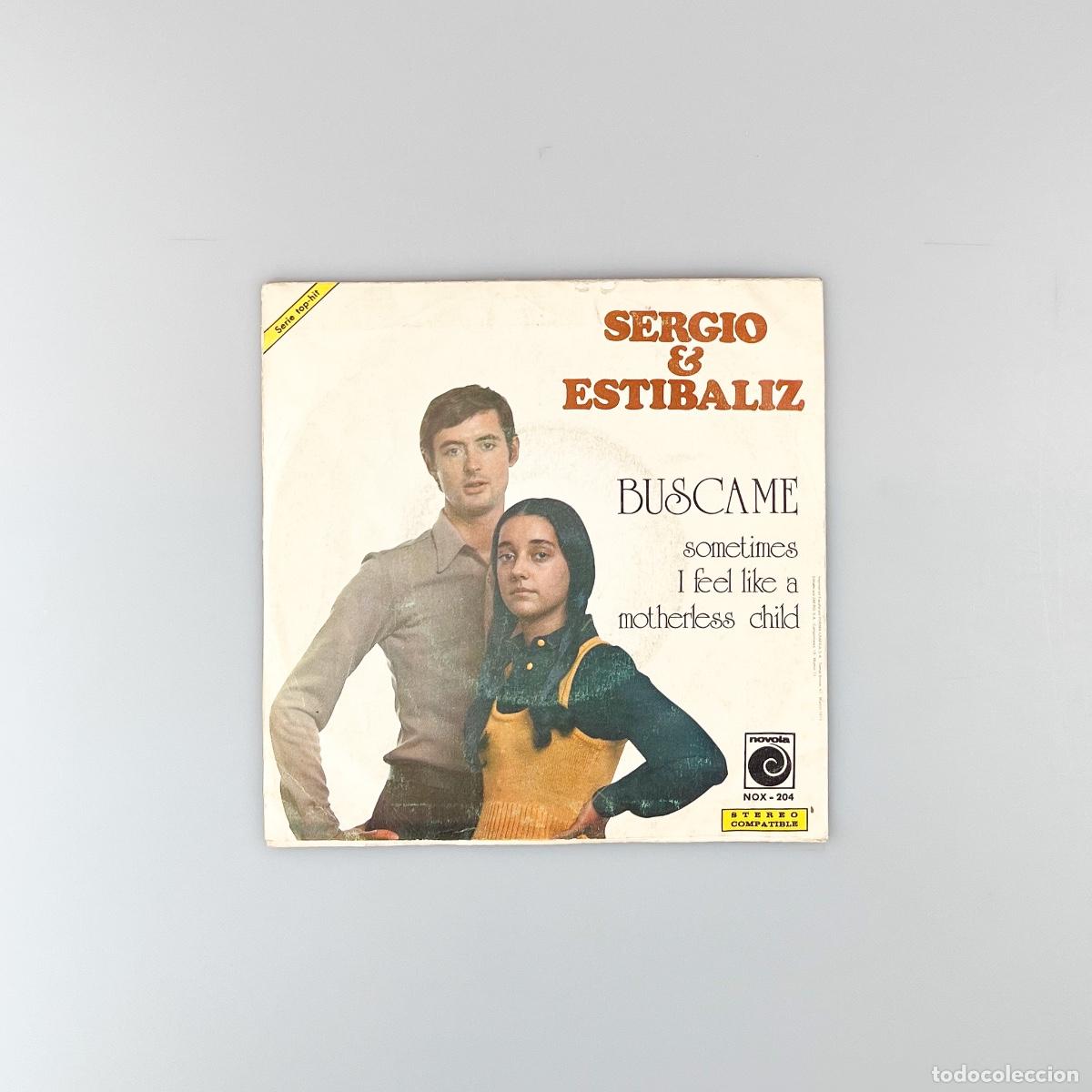 Discos de vinilo: SINGLE. Sergio Y Estibaliz. B&uacute;scame (G+/G+) - Foto 2