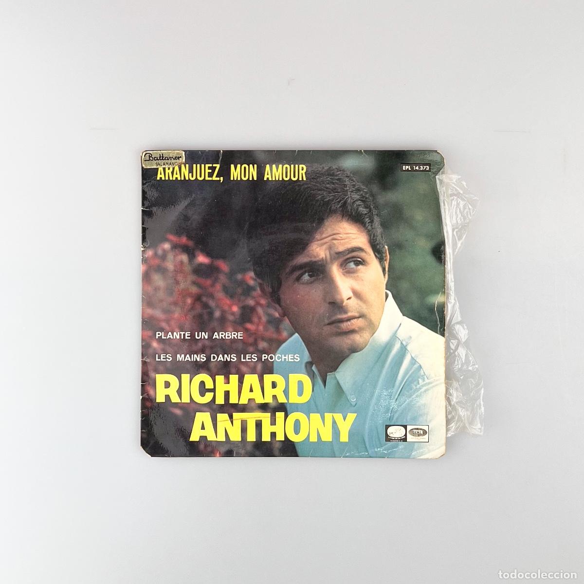 Discos de vinilo: SINGLE. Richard Anthony. Aranjuez, Mon Amour (VG/G+) - Foto 1