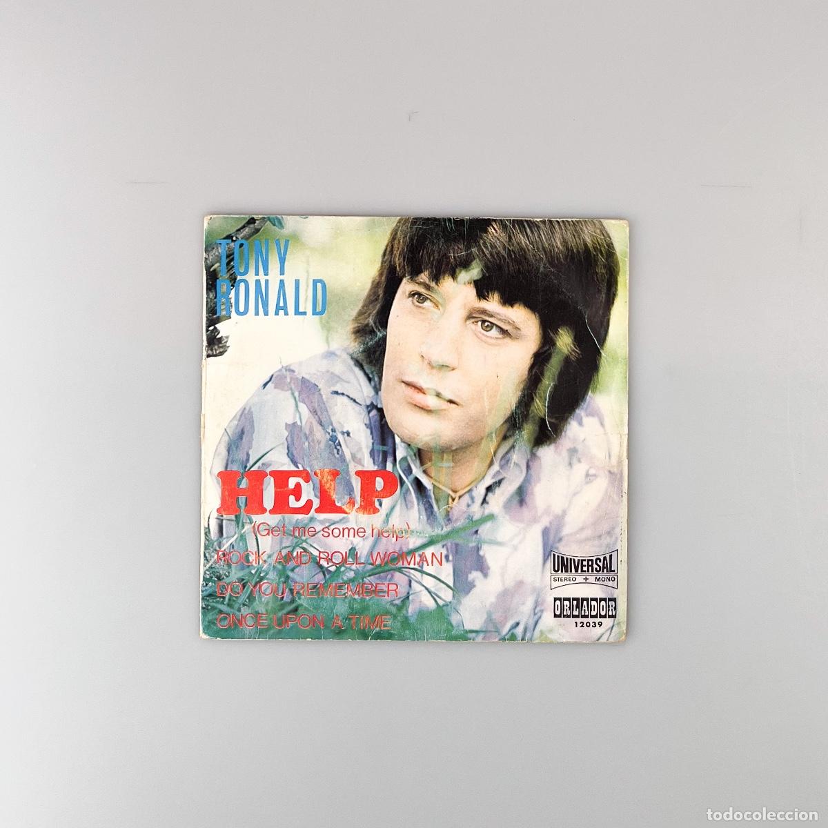 Discos de vinilo: SINGLE. Tony Ronald. Help (Get Me Some Help) (VG/G+) - Foto 1
