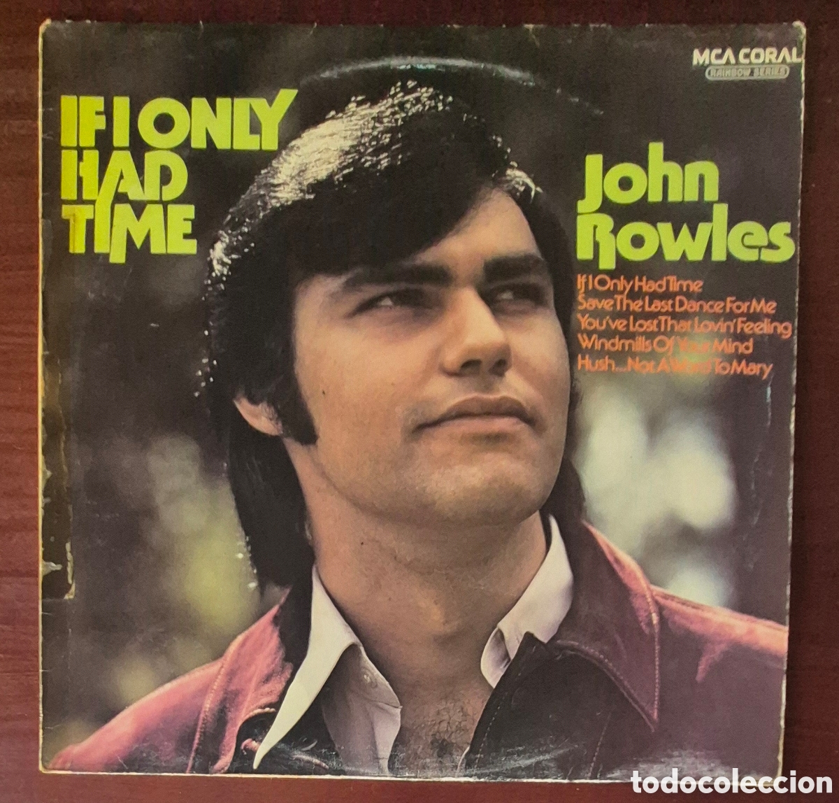 Discos de vinilo: LP - JOHN ROWLES - IF I ONLY HAD TIME - Foto 1