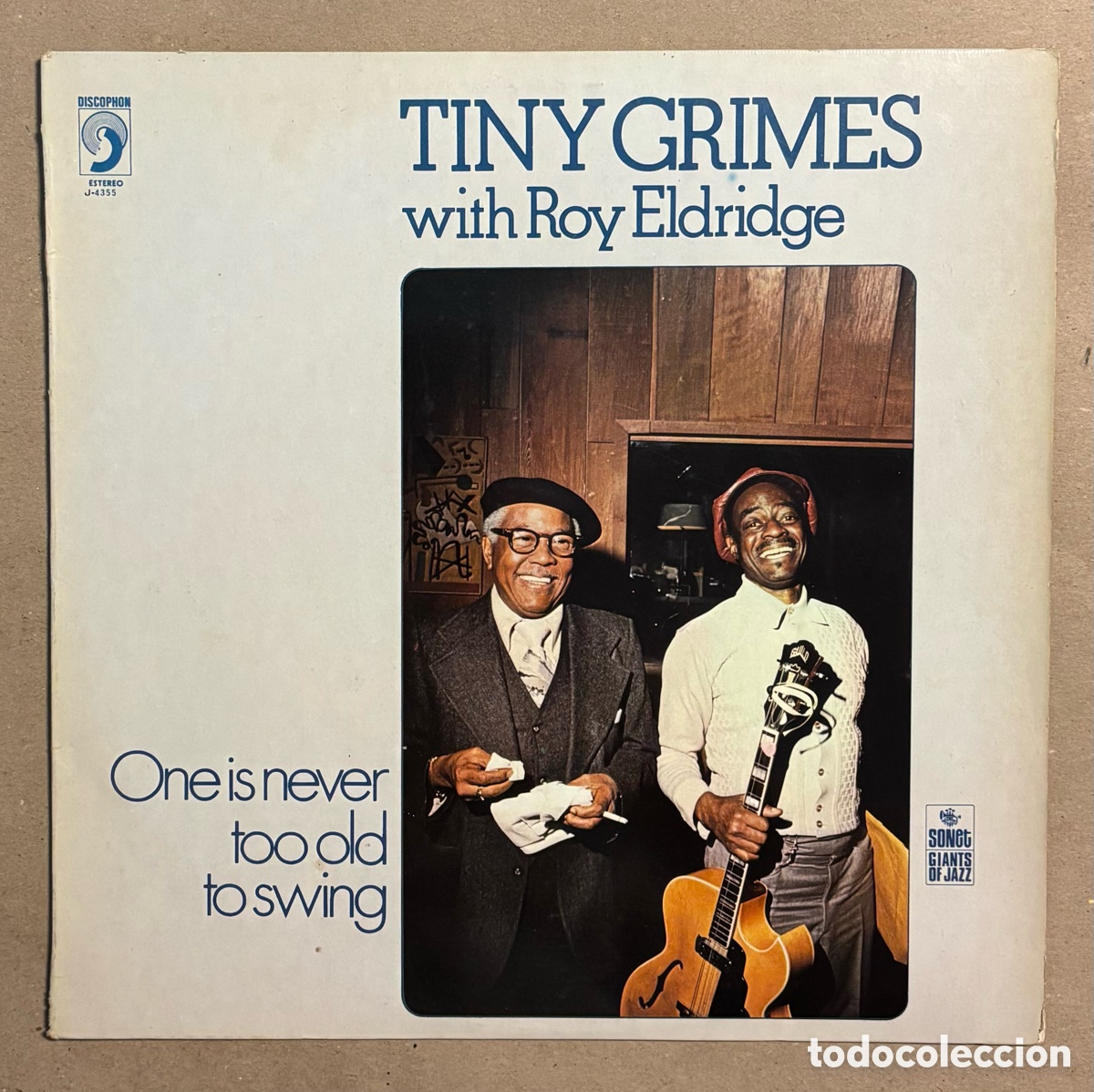 Discos de vinilo: VINILO. TINY GRIMES WITH ROY ELDRIDGE &ldquo;ONE IS NEVER TOO OLD TO SWING&rdquo; (DISCOPHON 1978). - Foto 1