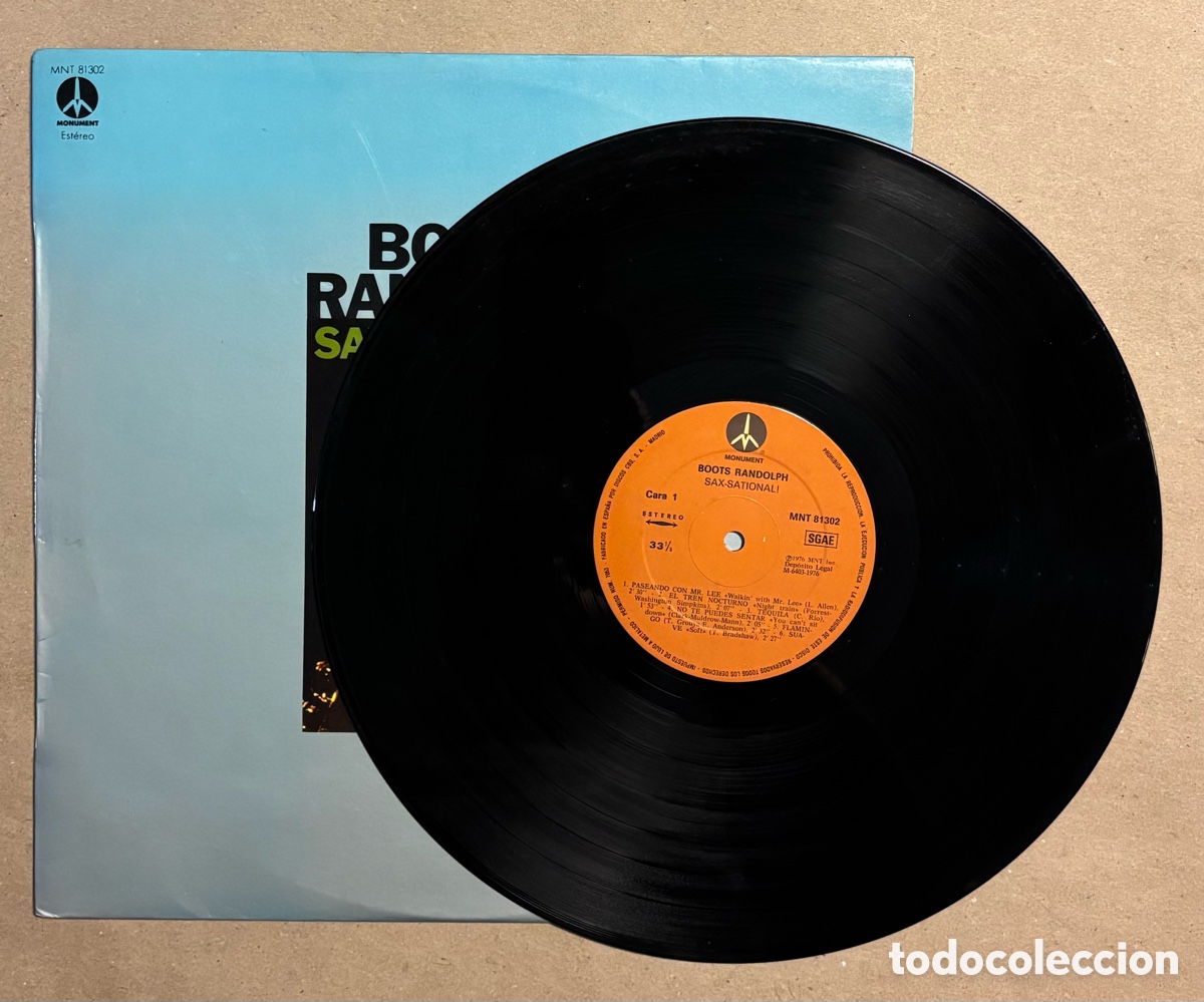 Discos de vinilo: VINILO. BOOTS RANDOLPH &ldquo;SAX-SATIONAL!&rdquo; (CBS 1976). - Foto 3