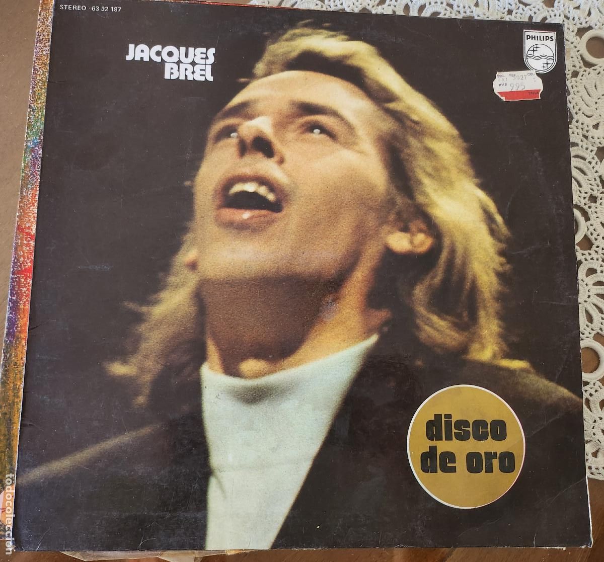 Discos de vinilo: JACQUES BREL DISCO DE ORO - Foto 1