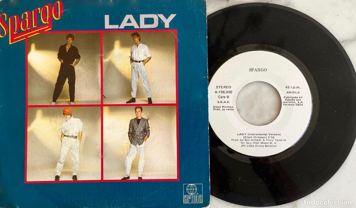 Discos de vinilo: SPARGO. LADY . SINGLE ESPA&Ntilde;A PROMOCIONAL 1984 - Foto 1
