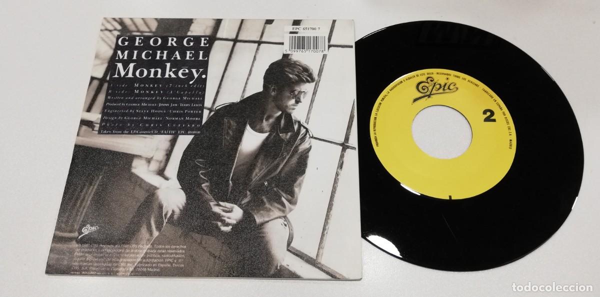 Discos de vinilo: SCO96-George Michael - Monkey (7&rdquo;, S/Sided, Promo) - Foto 2