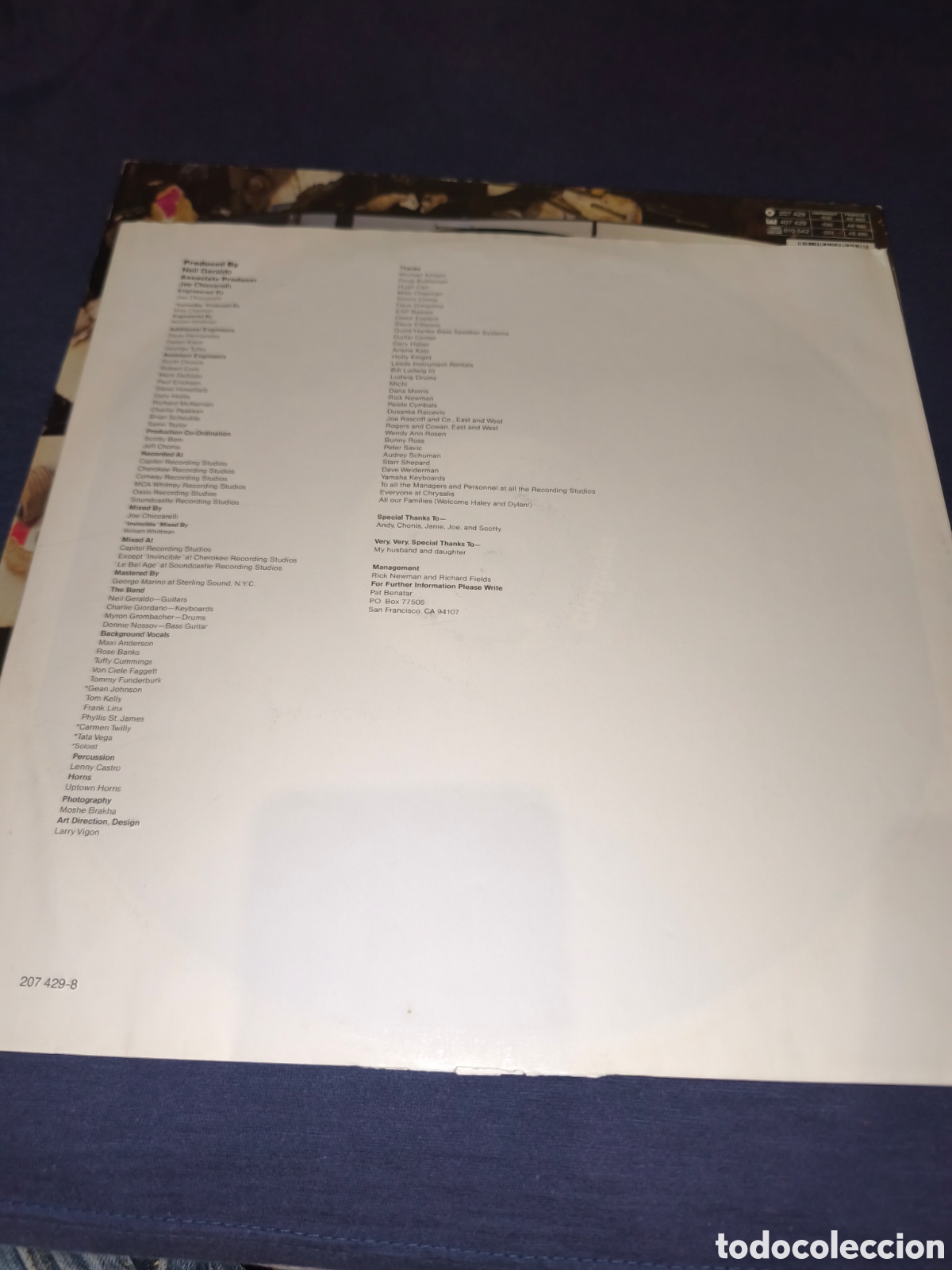 Discos de vinilo: Pat Benatar Seven the hard way - Foto 4