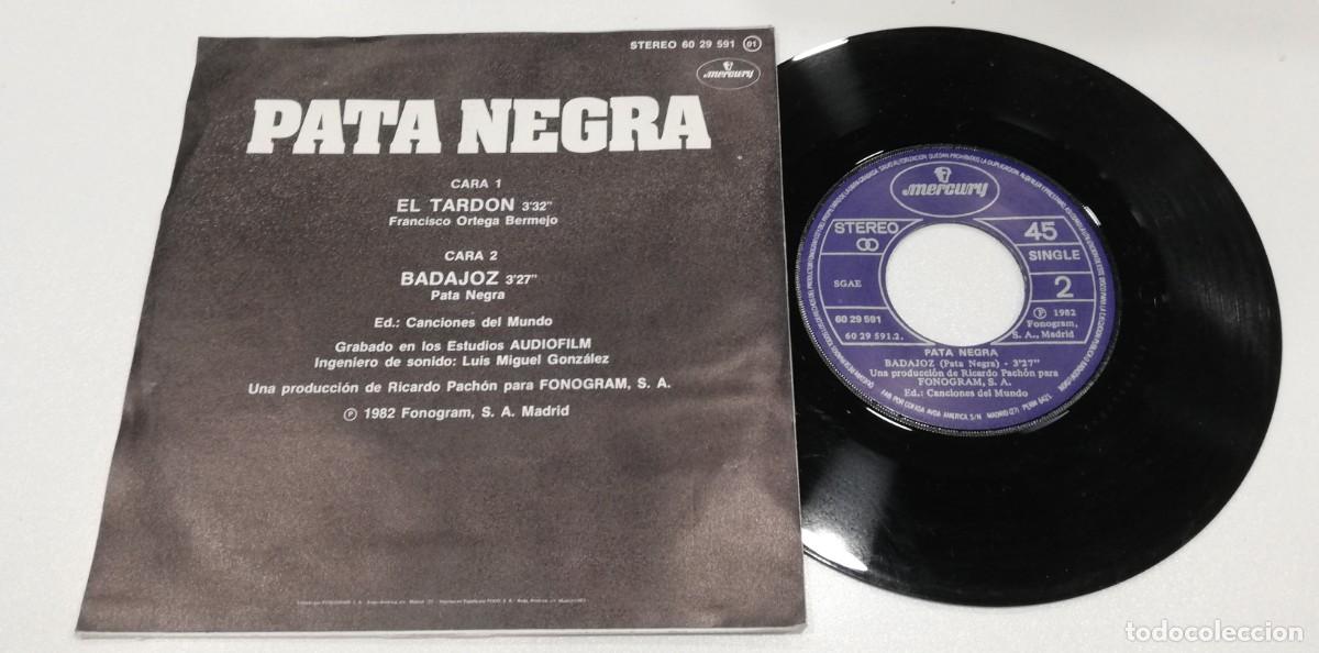 Discos de vinilo: SCO96-Pata Negra - El Tard&oacute;n (7&rdquo;, Single) - Foto 2
