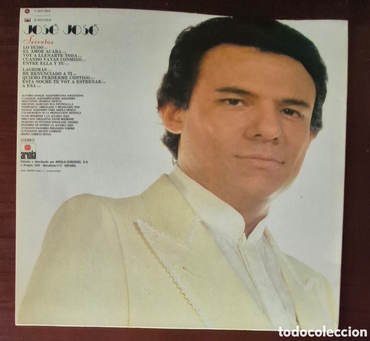 Discos de vinilo: LP - JOS&Eacute; JOS&Eacute; - SECRETOS - Foto 2