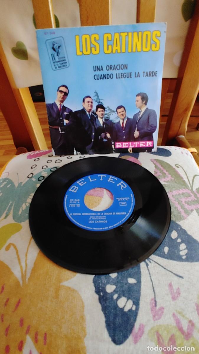 Discos de vinilo: LOS CATINOS-SINGLE UNA ORACION - Foto 1