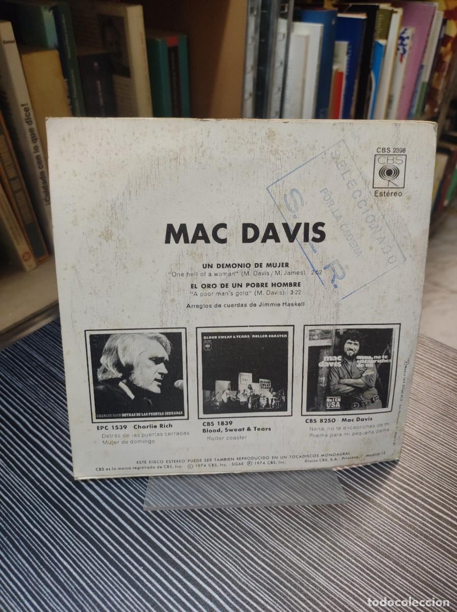 Discos de vinilo: MAC DAVIS UN DEMONIO DE MUJER - Foto 2