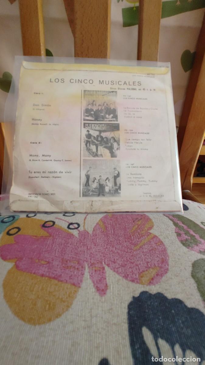 Discos de vinilo: LOS 5 MUSICALES-EP DON SIMON +3 - Foto 2