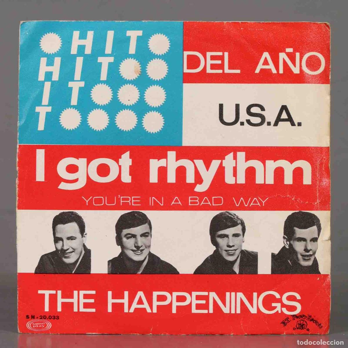Discos de vinilo: SINGLE. The Happenings - I got rhythm - Foto 1