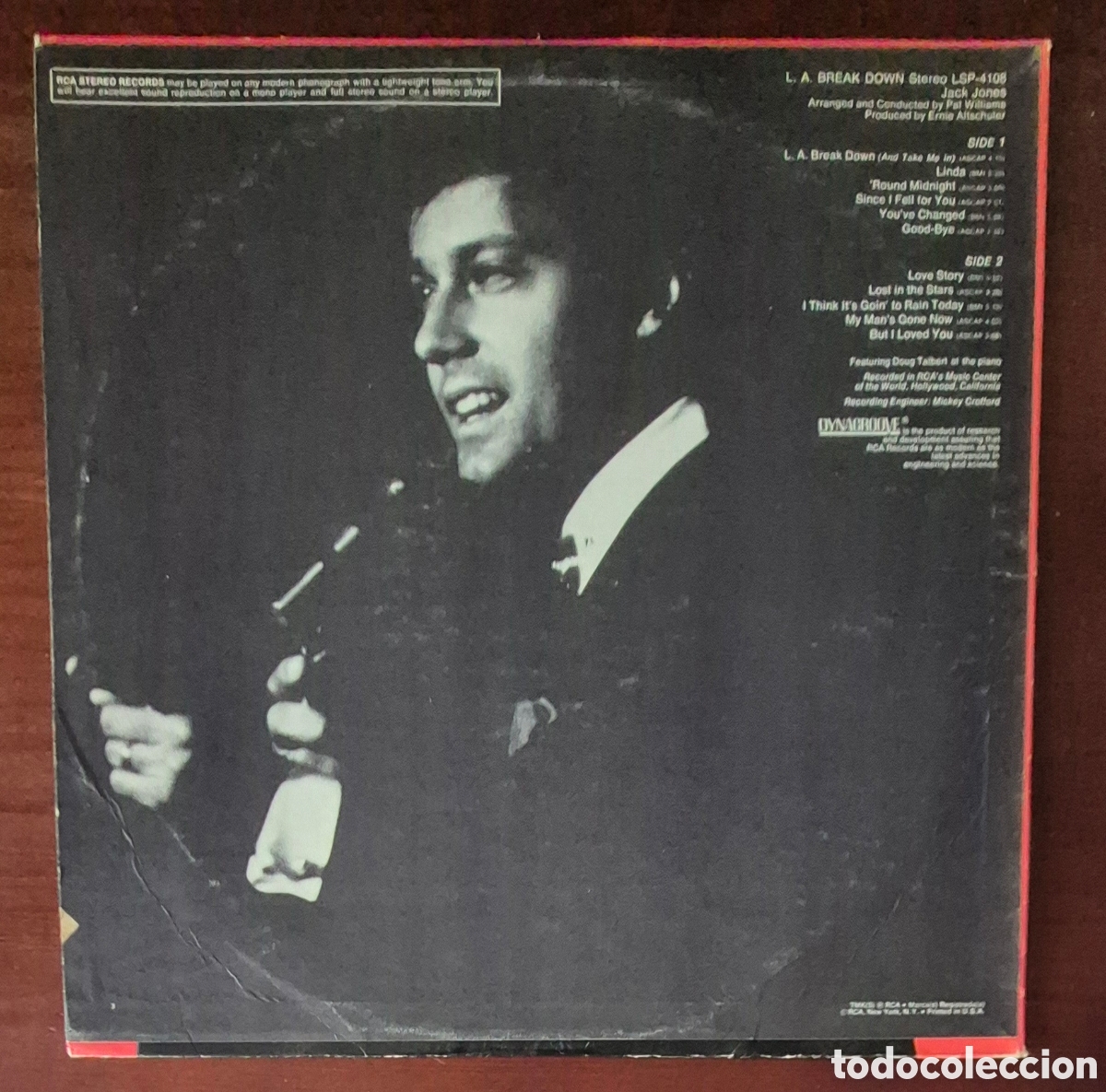 Discos de vinilo: LP - JACK JONES - L.A. BREAK DOWN - Foto 2