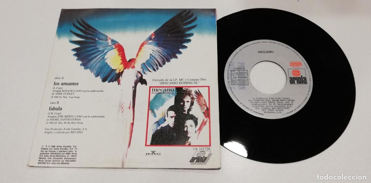 Discos de vinilo: SCO96-Mecano - Los Amantes (7&rdquo;, Single) - Foto 2