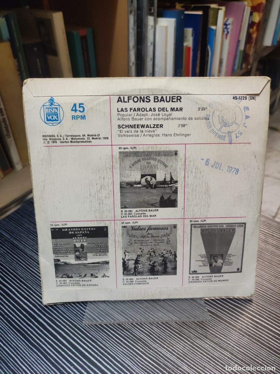 Discos de vinilo: Alfons Bauer &ndash; Las Farolas Del Mar - Foto 2