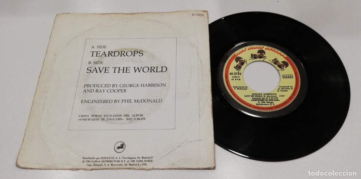 Discos de vinilo: SCO96-George Harrison - Teardrops (7&rdquo;, Single) - Foto 2