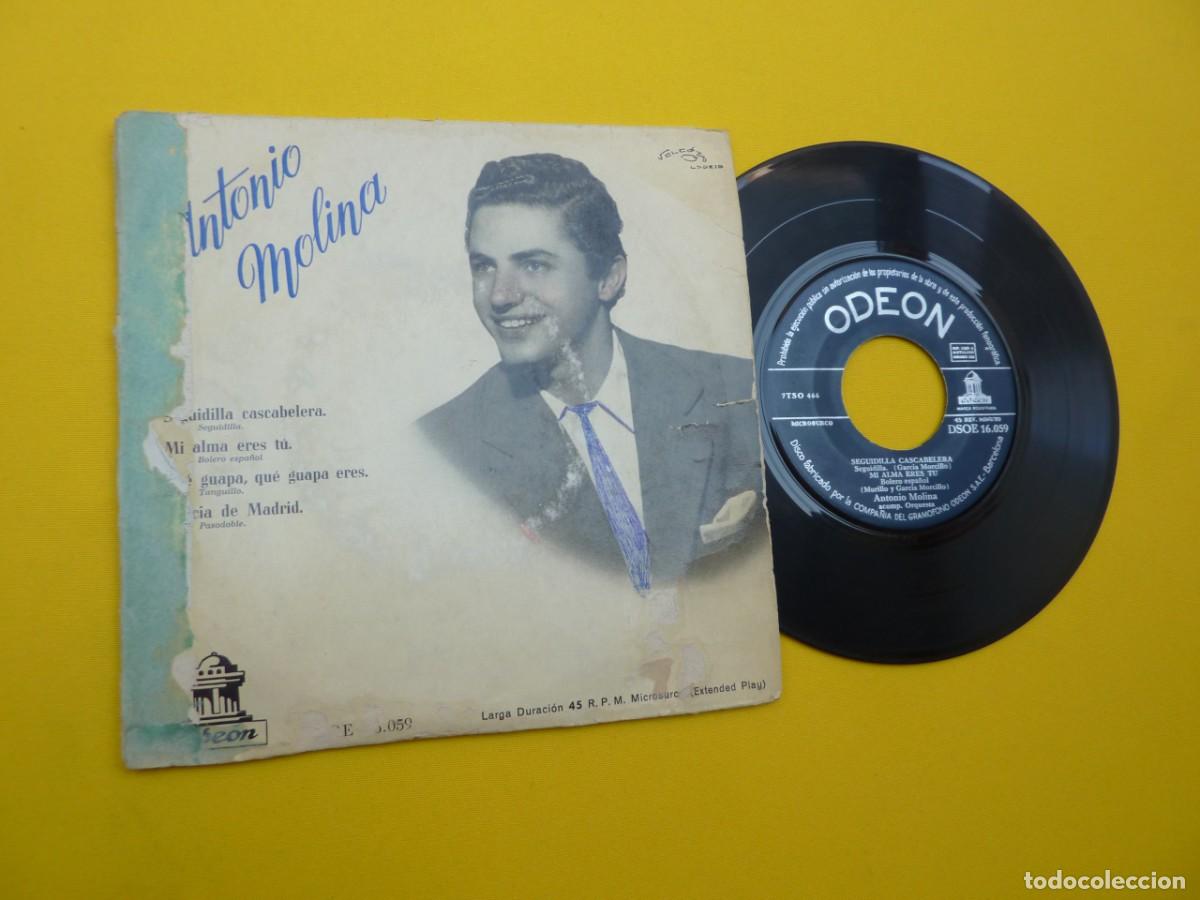 Discos de vinilo: EP ANTONIO MOLINA - Seguidilla Cascabelera - DSOE 16.059 (G/G) - Foto 1