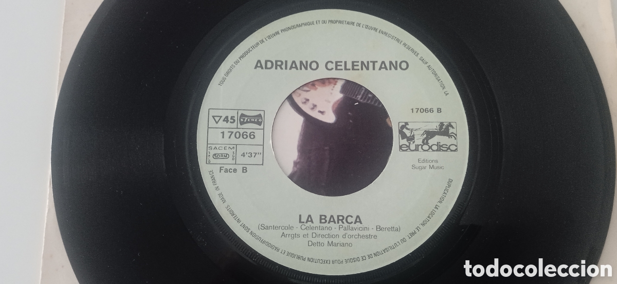Discos de vinilo: ADRIANO CELENTANO - Svalutation (1976) single - Foto 3