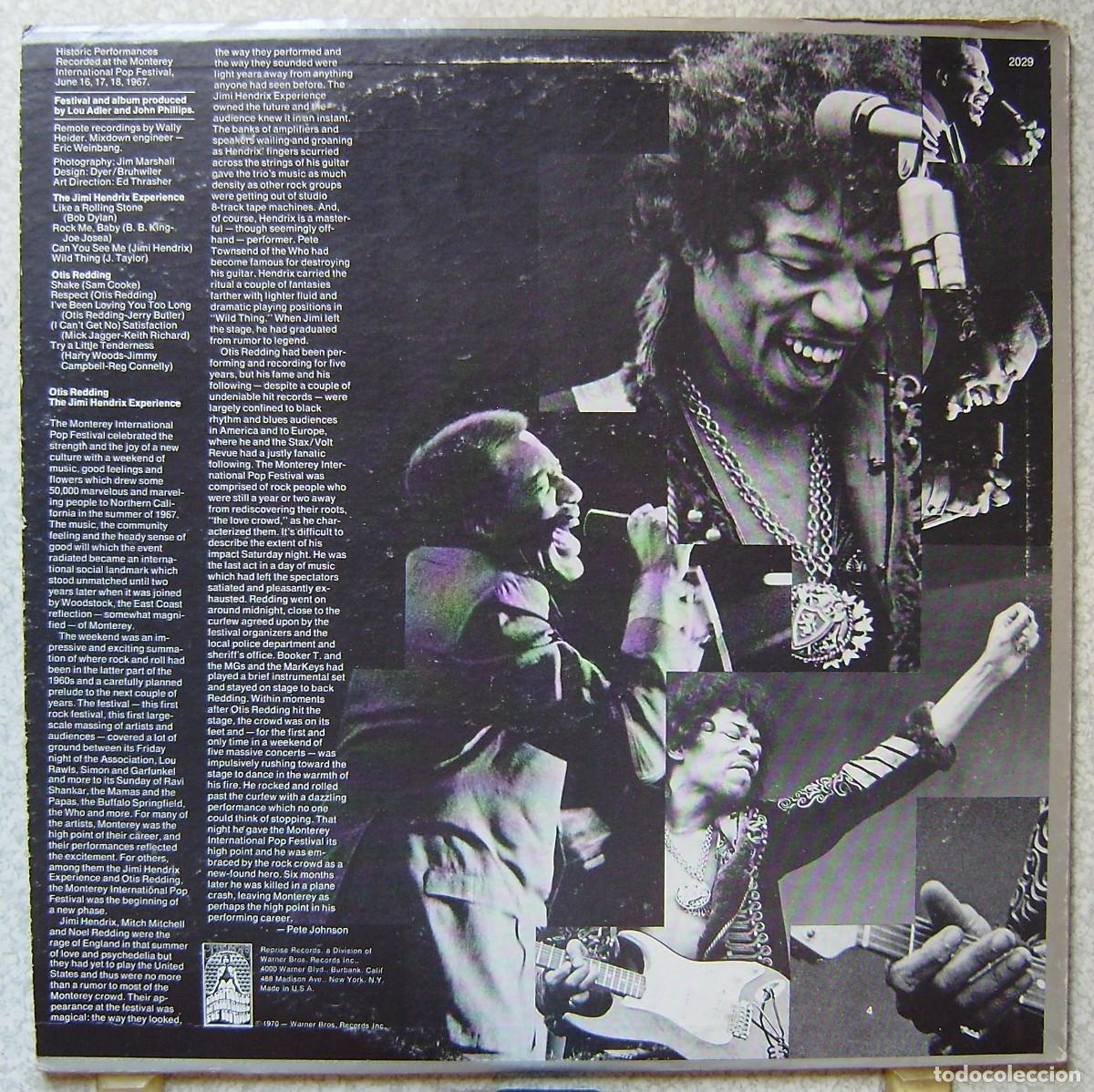 Discos de vinilo: OTIS REDDING,THE JIMI HENDRIX EXPERIENCE...EX...ED USA - Foto 2