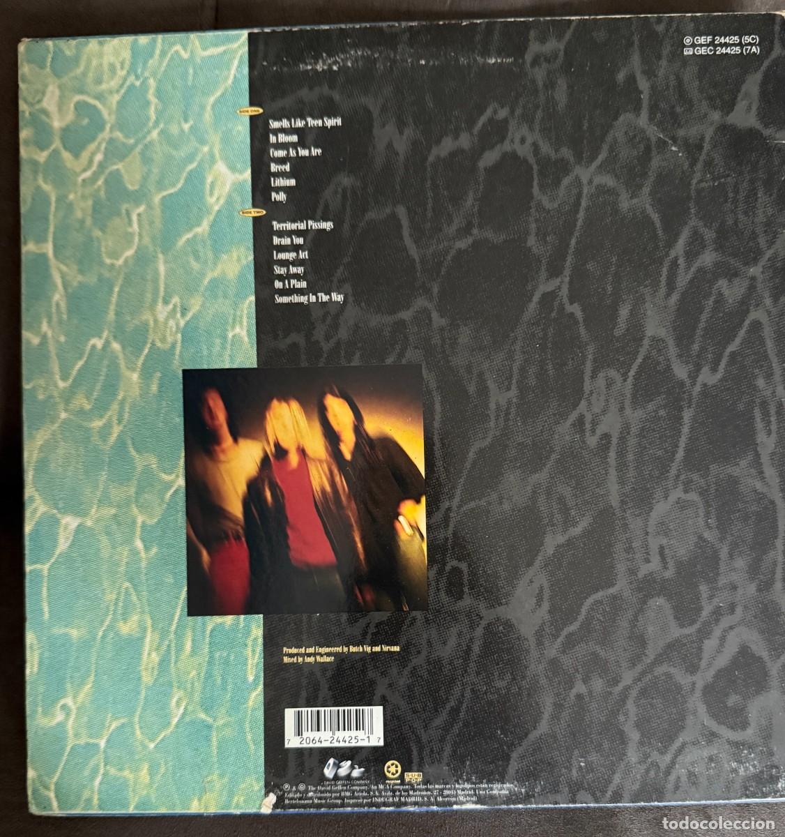 Discos de vinilo: Nirvana &lrm;&ndash; Nevermind. Estado vg - vg. Edic. Spain - Foto 2