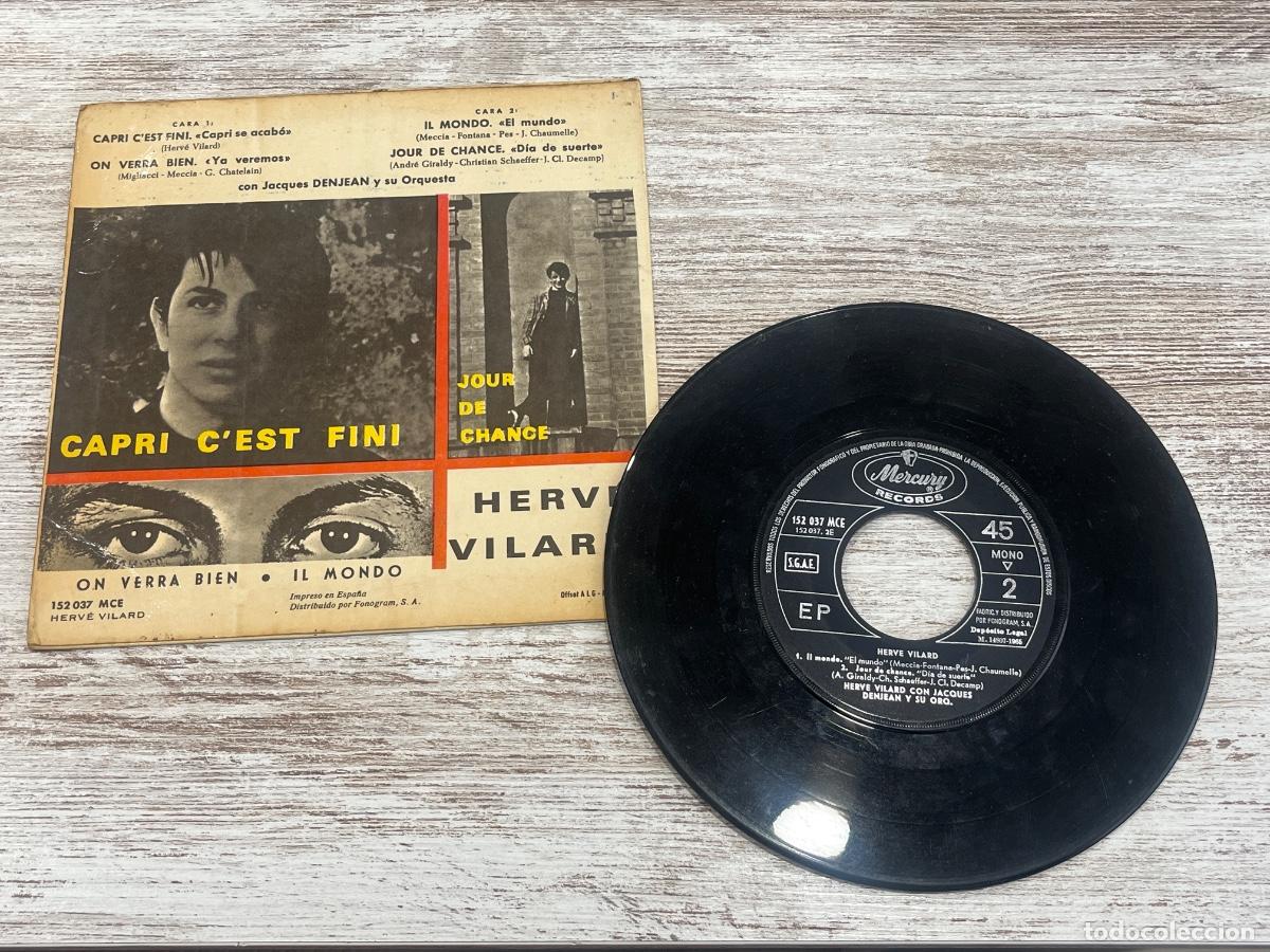 Discos de vinilo: Herve vilard capri cest fini disco vinilo - Foto 2