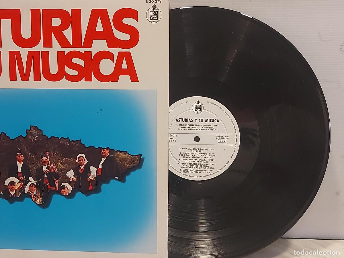 Disques de vinyle: ASTURIAS Y SU M&Uacute;SICA | VARIOS INT&Eacute;RPRETES | LP HISPAVOX 1980 | FOLK TRADICIONAL ASTURIANO ***