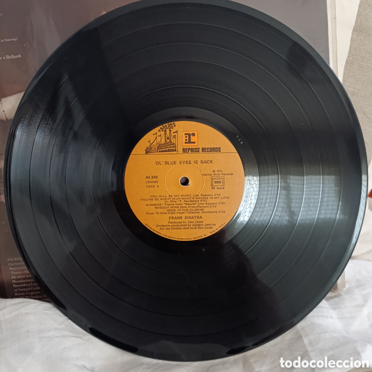 Discos de vinilo: Sinatra, Olblue eyes is back,A&ntilde;o 1973,disco vinilo - Foto 3