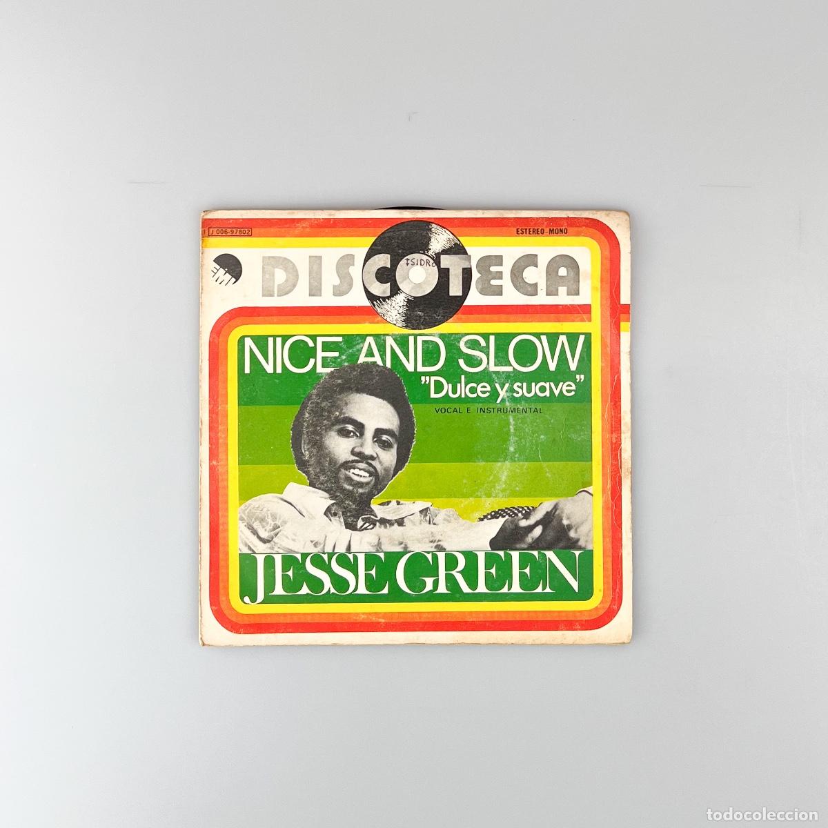 Discos de vinilo: SINGLE. Jesse Green. Nice And Slow (G/G) - Foto 1