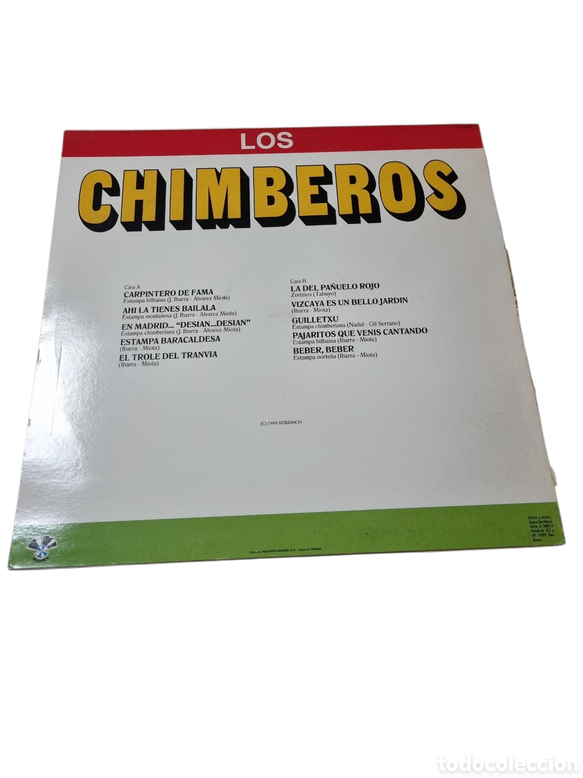 Discos de vinilo: VIN6345 los chimberos VINILO DE SEGUNDAMANO - Foto 2