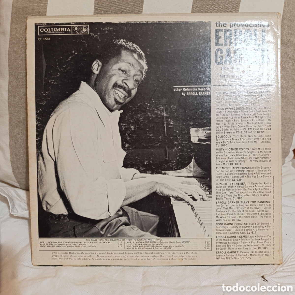Discos de vinilo: Erroll Garner, The Provocative,a&ntilde;o 1955,disco vinilo - Foto 2