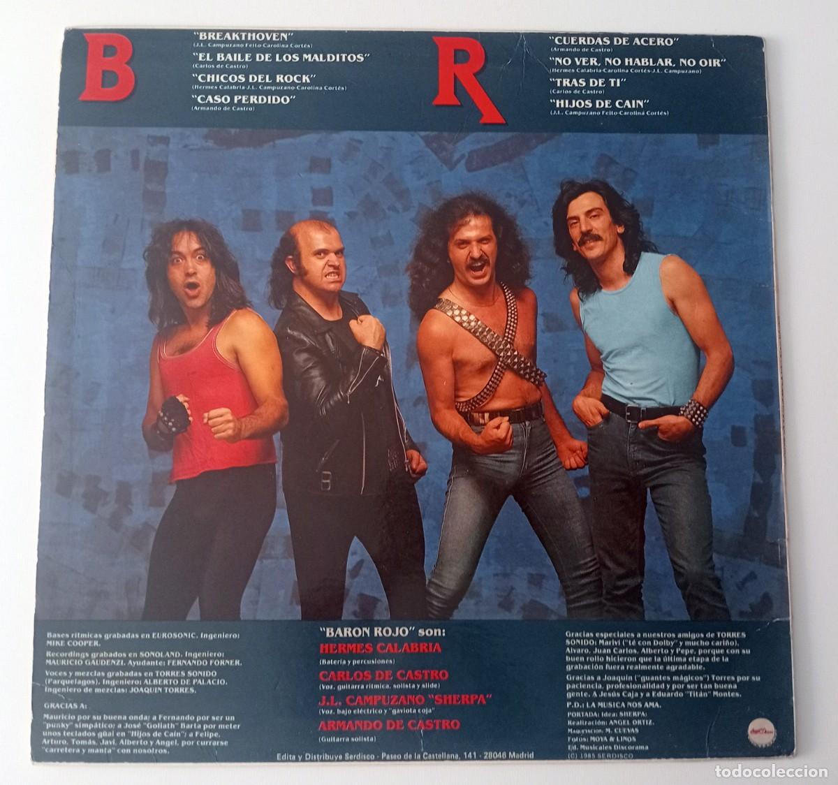 Discos de vinilo: LP BARON ROJO - EN UN LUGAR DE LA MARCHA - Foto 2